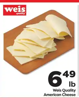 Weis Markets Weis Quality American Cheese offer