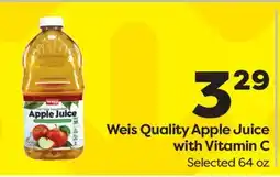 Weis Markets Weis Quality Apple Juice with Vitamin C offer