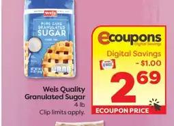 Weis Markets Weis Quality Granulated Sugar offer