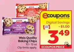Weis Markets Weis Quality Baking Chips offer