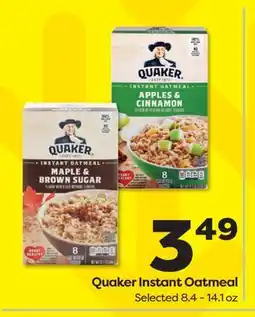 Weis Markets Quaker Instant Oatmeal offer