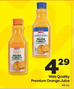 Weis Markets Weis Quality Premium Orange Juice offer