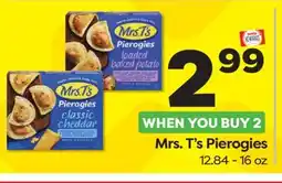 Weis Markets Mrs. T's Pierogies offer