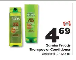 Weis Markets Garnier Fructis Shampoo or Conditioner offer