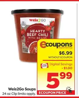 Weis Markets Weis2Go Soups offer