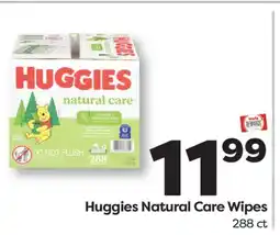 Weis Markets Huggies Natural Care Wipes offer