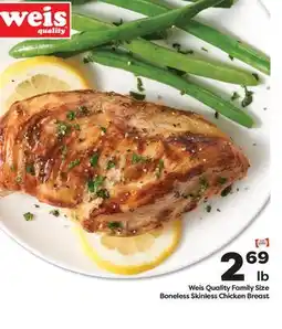 Weis Markets Weis Quality Family Size Boneless Skinless Chicken Breast offer
