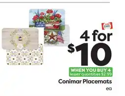 Weis Markets Conimar Placemats offer