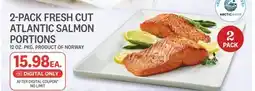 Kings Food Markets 2-PACK FRESH CUT ATLANTIC SALMON PORTIONS offer