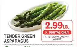 Kings Food Markets TENDER GREEN ASPARAGUS offer
