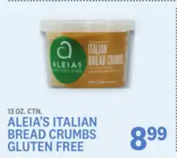 Kings Food Markets ALEIA'S ITALIAN BREAD CRUMBS offer