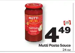 Weis Markets Mutti Pasta Sauce offer