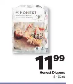 Weis Markets Honest Diapers offer