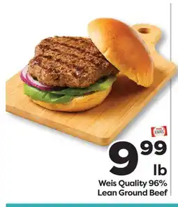 Weis Markets Weis Quality 96% Lean Ground Beef offer
