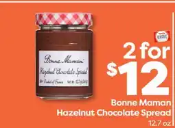 Weis Markets Bonne Maman Hazelnut Chocolate Spread offer
