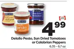 Weis Markets Delallo Pesto, Sun Dried Tomatoes or Calabrian Peppers offer