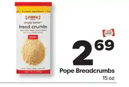 Weis Markets Pope Breadcrumbs offer