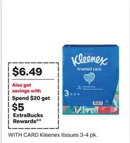 CVS Kleenex tissues 3-4 pk offer