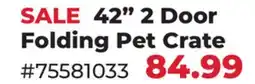 Runnings Main St. Pet 42 2 Door Folding Pet Crate offer