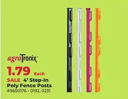 Runnings agraTronix 4' Step-In Poly Fence Posts offer