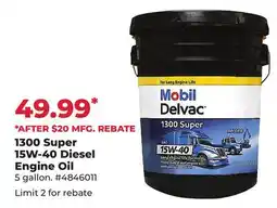 Runnings Mobil 1300 Super 15W-40 Diesel Engine Oil offer