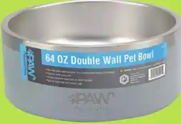 Runnings Paw Necessities 64 Oz. Double Wall Pet Bowl offer