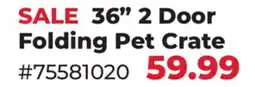 Runnings Main St. Pet 36 2 Door Folding Pet Crate offer