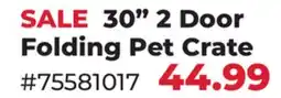 Runnings Main St. Pet 30 2 Door Folding Pet Crate offer