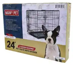 Runnings Main St. Pet 24 2 Door Folding Pet Crate offer