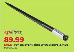 Runnings agraTronix 49 Balefork Tine with Sleeve & Nut offer