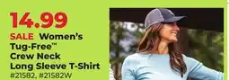 Runnings Noble Outfitters Women's Tug-Free Crew Neck Long Sleeve T-Shirt offer