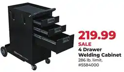 Runnings SteelCore 4 Drawer Welding Cabinet offer