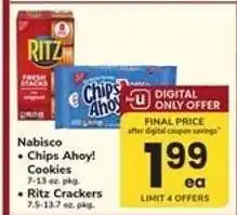 Safeway Nabisco Chips Ahoy! Cookies / Ritz Crackers offer