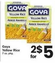Safeway Goya Yellow Rice offer