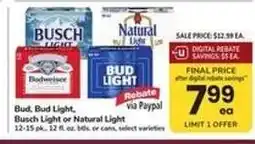 Safeway Bud, Bud Light, Busch Light or Natural Light offer