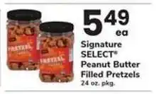 Safeway Signature SELECT Peanut Butter Filled Pretzels offer