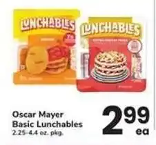 Safeway Oscar Mayer Basic Lunchables offer