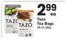 Safeway Tazo Tea Bags offer