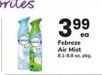 Safeway Febreze Air Mist offer