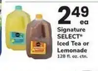 Safeway Signature SELECT Iced Tea or Lemonade offer