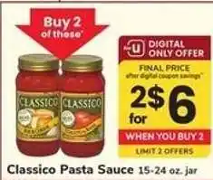 Safeway Classico Pasta Sauce offer