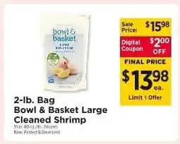 ShopRite Bowl & Basket Large Cleaned Shrimp offer