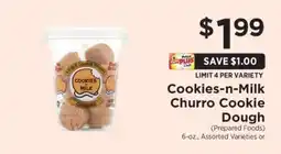ShopRite Cookies-n-Milk Churro Cookie Dough offer