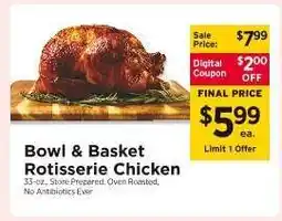 ShopRite Bowl & Basket Rotisserie Chicken offer