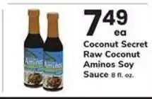 Safeway Coconut Secret Raw Coconut Aminos Soy Sauce offer