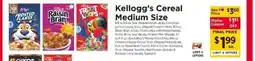ShopRite Kellogg's Cereal Medium Size offer