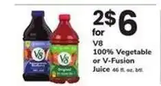 Safeway V8 Juice offer