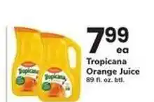 Safeway Tropicana Orange Juice offer