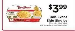 ShopRite Bob Evans Side Singles offer
