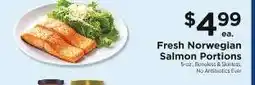 ShopRite Fresh Norwegian Salmon Portions offer